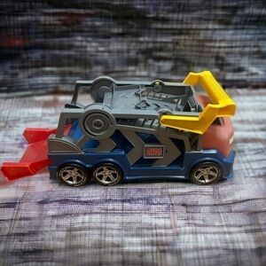 Mega Bloks Tiny N Tuff Car Carrier Storage Ramp Kids Toy
